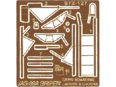 JAS 39 Gripen (crew boarding ladder) Italeri - zdjęcie 1