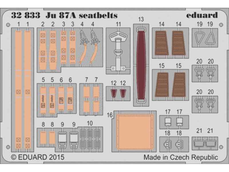 Ju 87A seatbelts 1/32 - Trumpeter - zdjęcie 1 Ju 87A seatbelts 1/32 - Trumpeter - zdjęcie 1