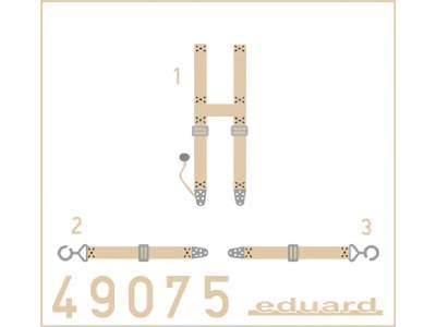 SSW D. III seatbelts SUPERFABRIC 1/48 - Eduard - zdjęcie 1