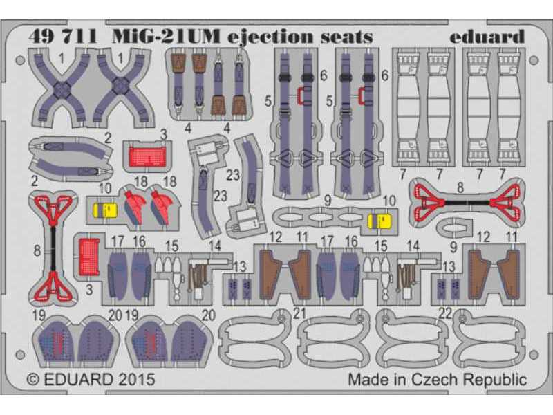 MiG-21UM ejection seats 1/48 - Trumpeter - zdjęcie 1 MiG-21UM ejection seats 1/48 - Trumpeter - zdjęcie 1