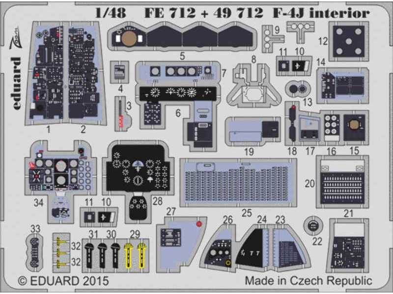 F-4J interior S. A. 1/48 - Academy Minicraft - zdjęcie 1 F-4J interior S. A. 1/48 - Academy Minicraft - zdjęcie 1