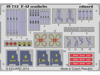 F-4J seatbelts 1/48 - Academy Minicraft - zdjęcie 1