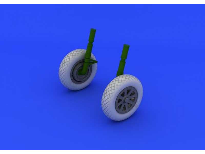 F4U-1 wheels diamond pattern 1/32 - Tamiya - zdjęcie 1