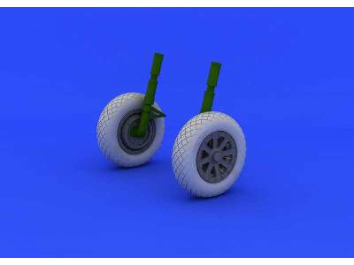 F4U-1 wheels diamond pattern 1/32 - Tamiya - zdjęcie 2