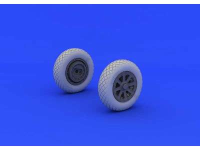 F4U-1 wheels diamond pattern 1/32 - Tamiya - zdjęcie 3