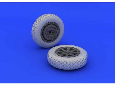 F4U-1 wheels diamond pattern 1/32 - Tamiya - zdjęcie 4