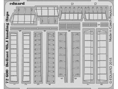 Defiant Mk. I landing flaps 1/72 - Airfix - zdjęcie 1