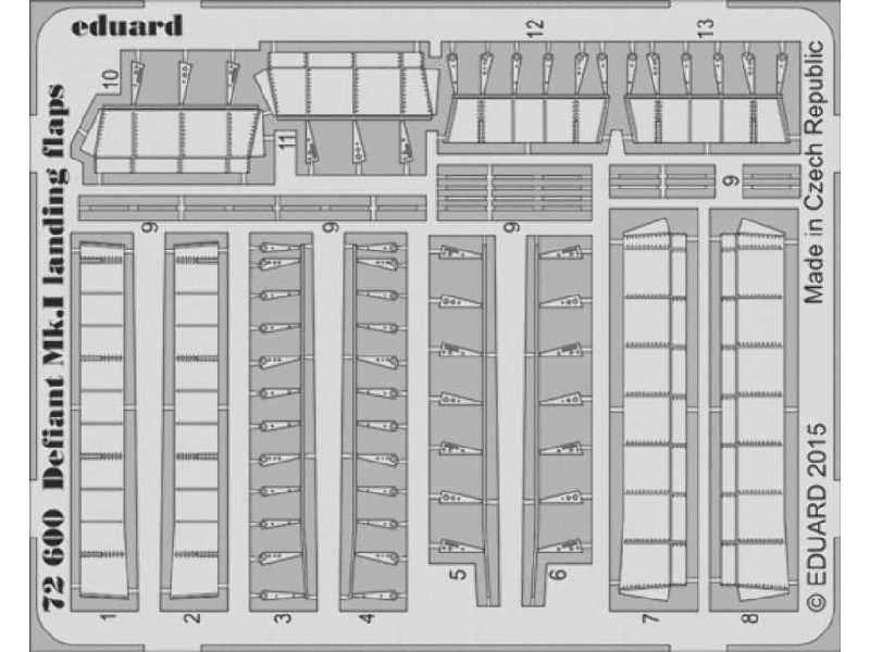 Defiant Mk. I landing flaps 1/72 - Airfix - zdjęcie 1