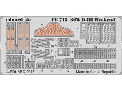 SSW D. III Weekend 1/48 - Eduard - zdjęcie 1