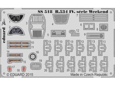 Avia B.534 IV.  serie Weekend  S. A. 1/72 - Eduard - zdjęcie 1