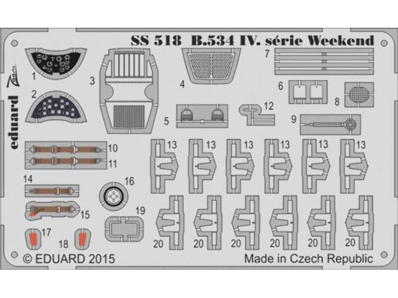 Avia B.534 IV.  serie Weekend  S. A. 1/72 - Eduard - zdjęcie 1