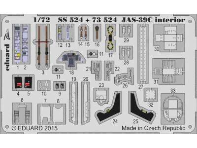 JAS-39C interior S. A. 1/72 - Revell - zdjęcie 1