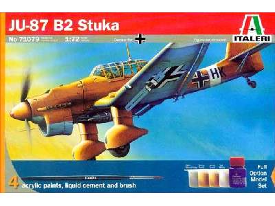 Ju-87 B2 Stuka z farbami i klejem - zdjęcie 1