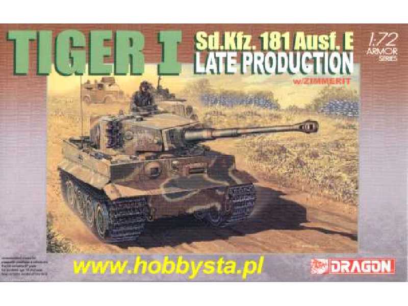 TIGER I Sd.Kfz. 181 Ausf. E Late V. w/Zimmerit - zdjęcie 1 TIGER I Sd.Kfz. 181 Ausf. E Late V. w/Zimmerit - zdjęcie 1