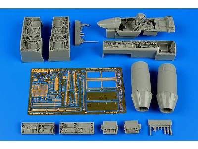 F/A-18E Super Hornet detail set - Hasegawa - zdjęcie 1