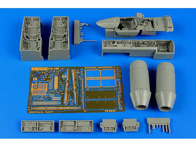 F/A-18E Super Hornet detail set - Hasegawa - zdjęcie 1 F/A-18E Super Hornet detail set - Hasegawa - zdjęcie 1