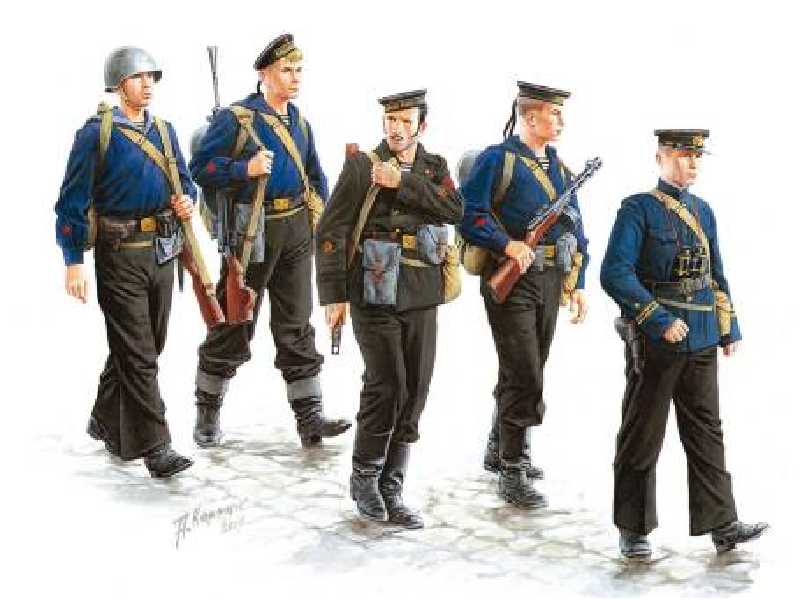 Figurki Radzieccy marynarze - zdjęcie 1 Figurki Radzieccy marynarze - zdjęcie 1