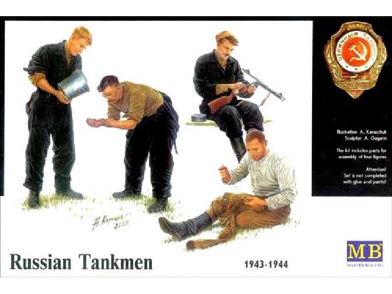 Figurki Rosyjscy czołgiści 1943-1944 - zdjęcie 1 Figurki Rosyjscy czołgiści 1943-1944 - zdjęcie 1