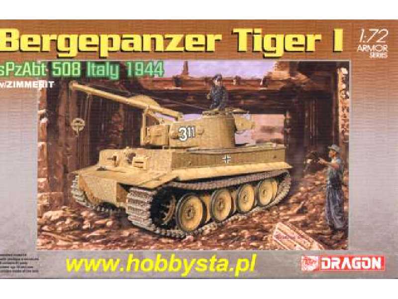 Bergepanzer Tiger I sPzAbt 508 Italy 1944 - zdjęcie 1 Bergepanzer Tiger I sPzAbt 508 Italy 1944 - zdjęcie 1