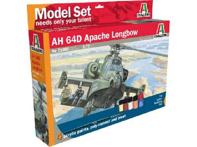 AH-64 Apache z farbami i klejem - zdjęcie 1