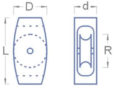 Krążek L: 8 D/R: 4 d: 3 - zdjęcie 2