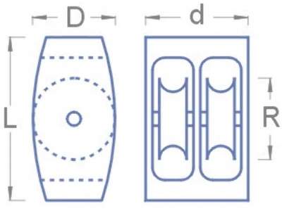 Krążek L: 9 D/R: 5 d: 5,4 - zdjęcie 2