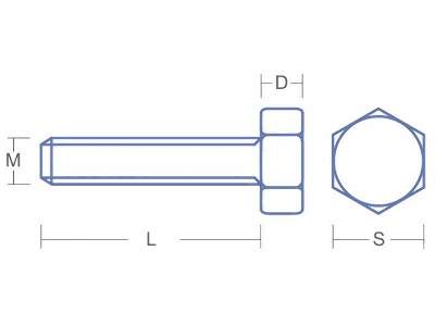 Śruby z łbem sześciokątnym M1,0 L: 3,0 D: 0,8 S: 2 - zdjęcie 2