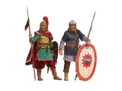 Figurki Germańscy wojownicy - IV-V wiek - zdjęcie 2