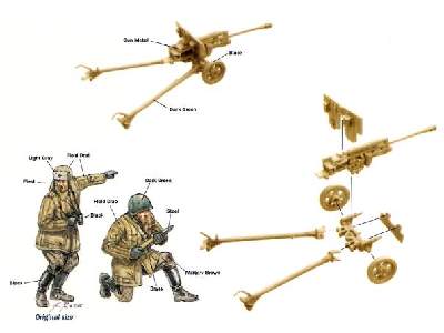 Rosyjskie działo przeciwpancerne ZIS-3 z obsługą - zdjęcie 2