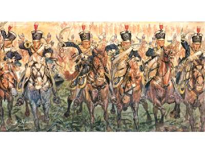 Figurki - Angielska lekka kawaleria - Wojny Napoleońskie 1815 r - zdjęcie 1