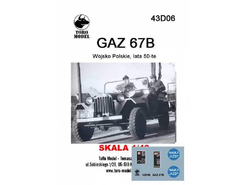 GAZ 67B - Wojsko Polskie, lata 50-te  - zdjęcie 1