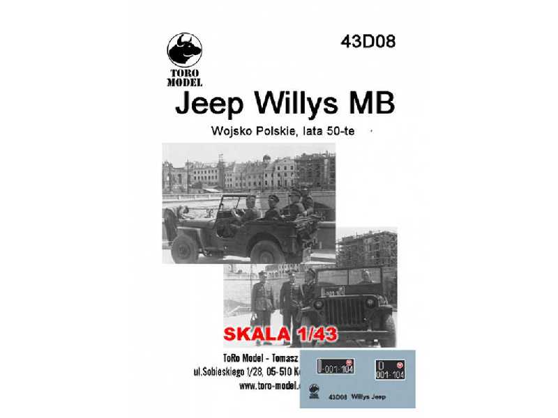 Jeep Willys MB - Wojsko Polskie, lata 50-te - zdjęcie 1 Jeep Willys MB - Wojsko Polskie, lata 50-te - zdjęcie 1