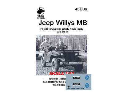 Jeep Willys MB - Pojazd prywatnej szkoły nauki jazdy, lata 50-te - zdjęcie 1