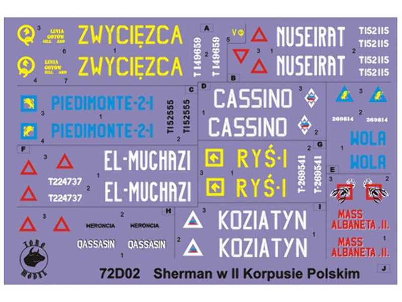 Shermany w 2 Korpusie Polskim, Włochy 1945 - zdjęcie 1 Shermany w 2 Korpusie Polskim, Włochy 1945 - zdjęcie 1