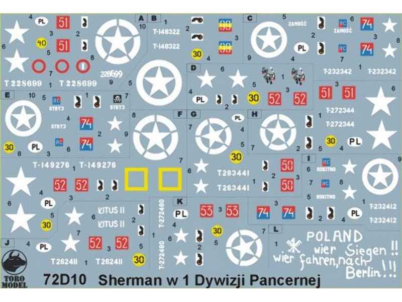 Polskie Shermany - 1 DPanc, Europa zachodnia 1944-45 - zdjęcie 1