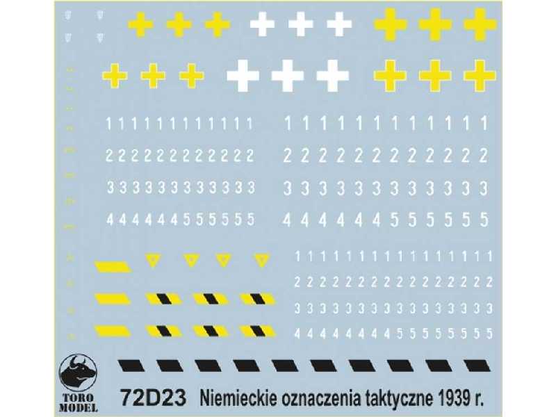 Niemieckie oznaczenia taktyczne - wrzesień'39 - zdjęcie 1 Niemieckie oznaczenia taktyczne - wrzesień'39 - zdjęcie 1