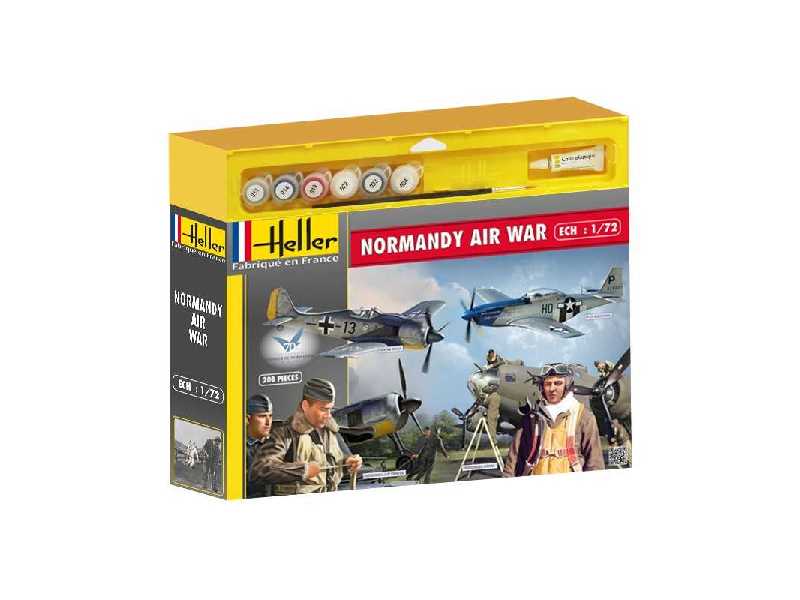 Zestaw Normandy Air War + farby, klej, pędzelek - zdjęcie 1