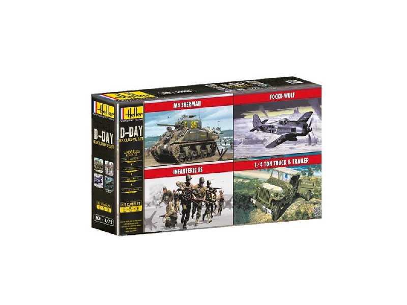 Zestaw D-Day + farby, klej, pędzelek - zdjęcie 1 Zestaw D-Day + farby, klej, pędzelek - zdjęcie 1
