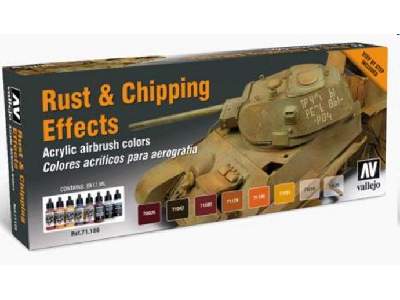 Zestaw farb Model Air - Rust & Chipping Effects - 8 farb - zdjęcie 1