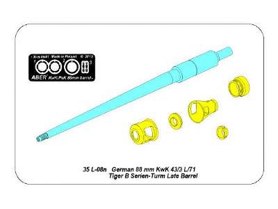 Lufa 88mm KwK 43/3 L/71 do czołgu Tiger II z seryjnej produkcji  - zdjęcie 7