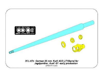 Lufa 88 mm Pak 43/3 L/71 do Jagdpanther, Ausf. G1 wczesny - zdjęcie 6