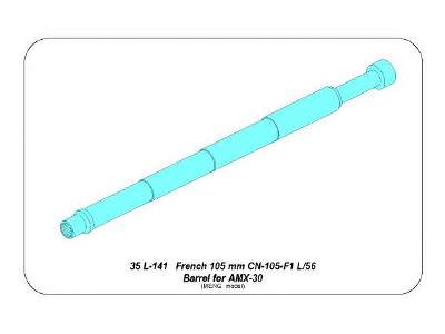 Francuska 105mm CN-105-F1 L/56 lufa do czołgu AMX30/40 - zdjęcie 6