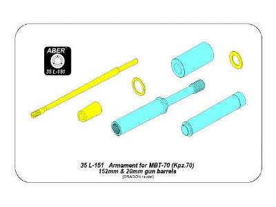 Uzbrojenie do czołgu MBT-70 - lufy 152mm i 20mm - zdjęcie 14