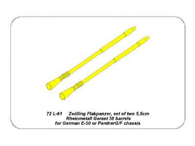 Dwie lufy 5,5cm do niemieckich Zwilling Flakpanzers - zdjęcie 9