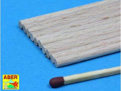 Pręty drewniane śr. 3,00 mm dugości 245 mm x 10 szt. - zdjęcie 4