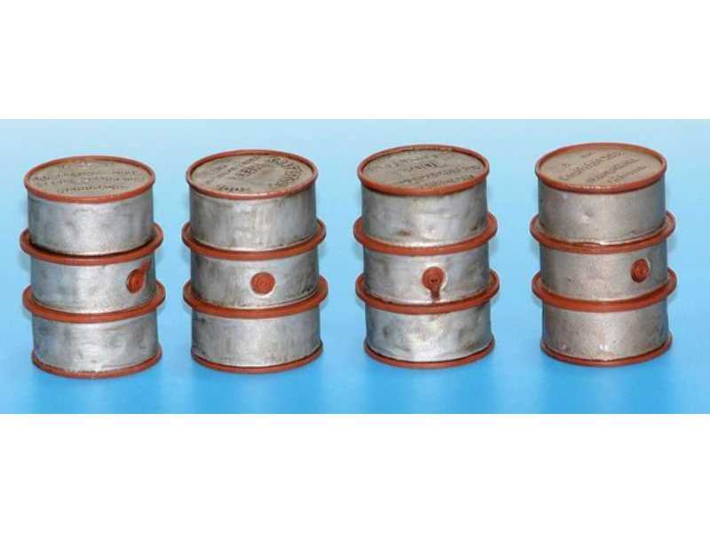 German 200 l Fuel Drums Set #2 - zdjęcie 1 German 200 l Fuel Drums Set #2 - zdjęcie 1