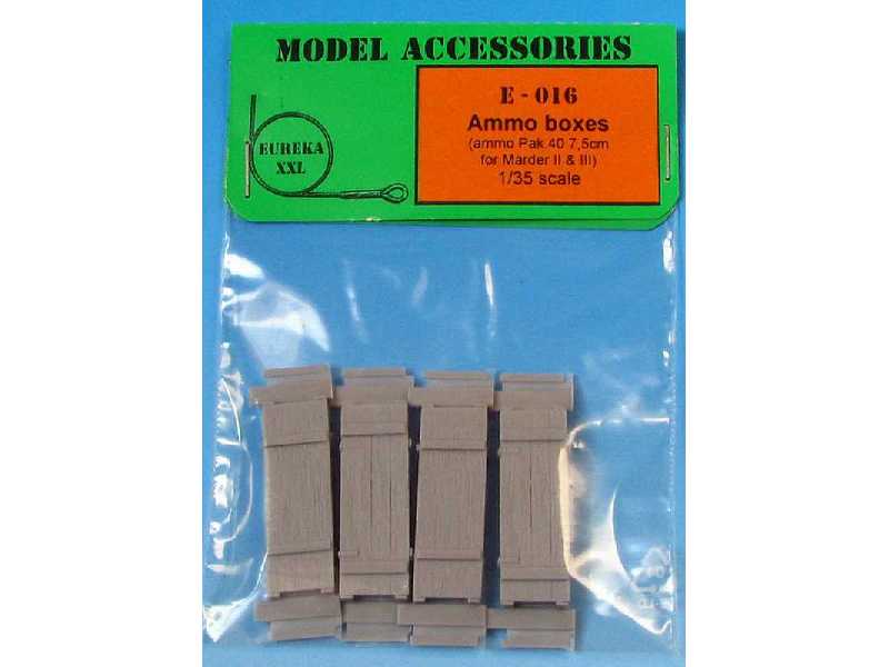 Wooden Ammo Boxes for 7.5 cm Pak 40 - zdjęcie 1 Wooden Ammo Boxes for 7.5 cm Pak 40 - zdjęcie 1