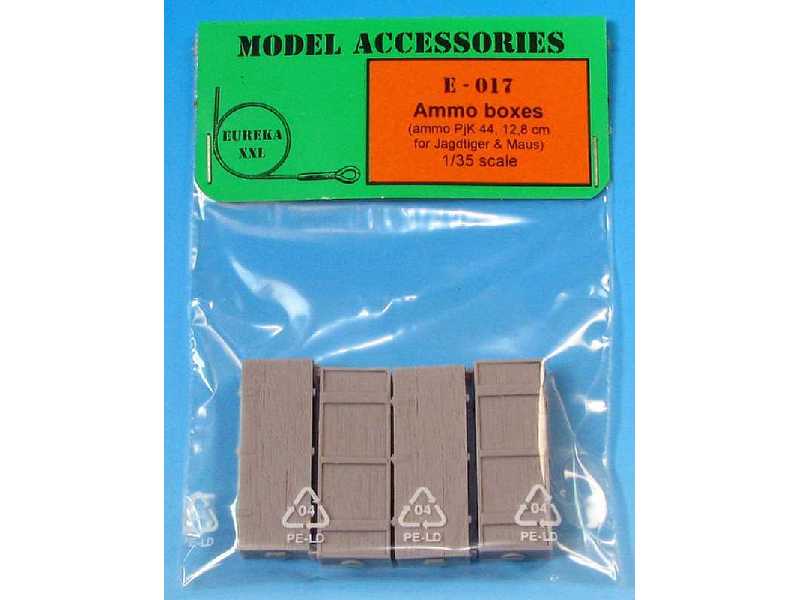 Wooden Ammo Boxes for 12.8 cm Pak 44/Kw.K. (Maus) - zdjęcie 1 Wooden Ammo Boxes for 12.8 cm Pak 44/Kw.K. (Maus) - zdjęcie 1