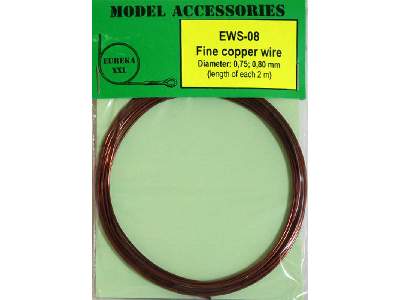 Fine copper wire Diameter: 0,75; 0,80 - zdjęcie 1