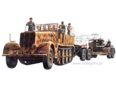 German 18 Ton Heavy Half-Track Famo and Tank Transporter Sd.Ah.1 - zdjęcie 1